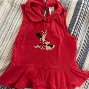 Disney Red Sleeveless Top